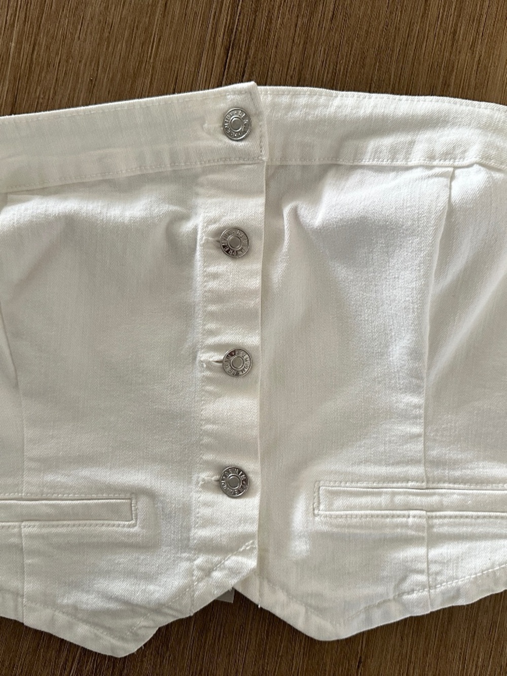 Love Tree White Denim Corset M